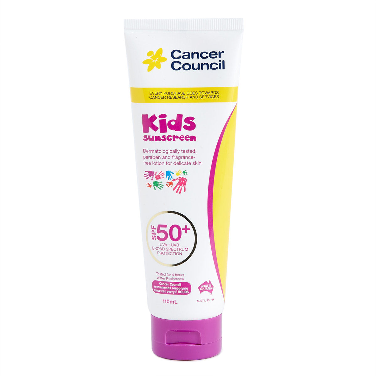 澳洲防癌协会- Cancer Council Kids Sunscreen 儿童防晒霜SPF50+ 110ml