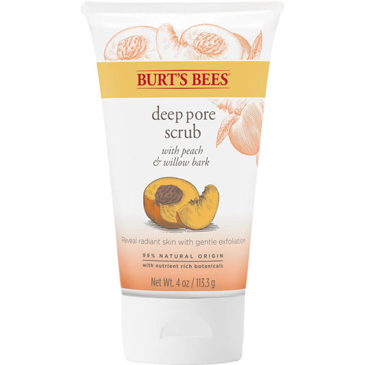 Burt's Bees Peach &amp; Willowbark Pore Scrub 香桃柳树皮磨砂膏