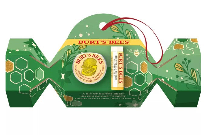 Burt’s Bees A Bit of Burt’s Gift Shortbread Cookie Holiday 奶油曲奇修護套裝 (奶油曲奇潤唇膏 + 檸檬油護甲霜)