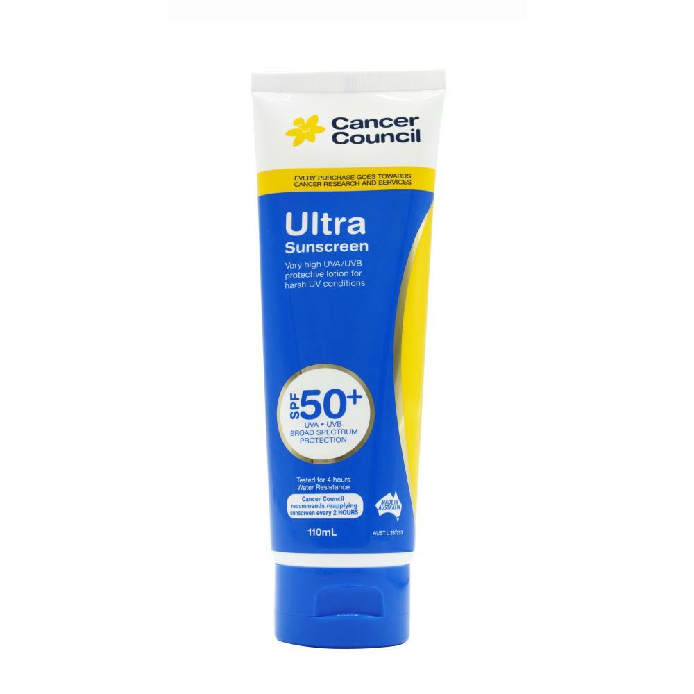 澳洲防癌協會 - Cancer Council Ultra Sunscreen 特效清爽防曬乳SPF50+ 110ml