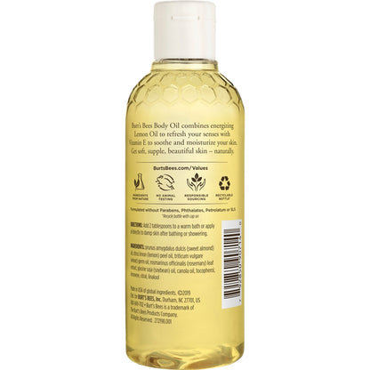 American Burt's Bees Body Oil Lemon and Vitamin E 147.8ml