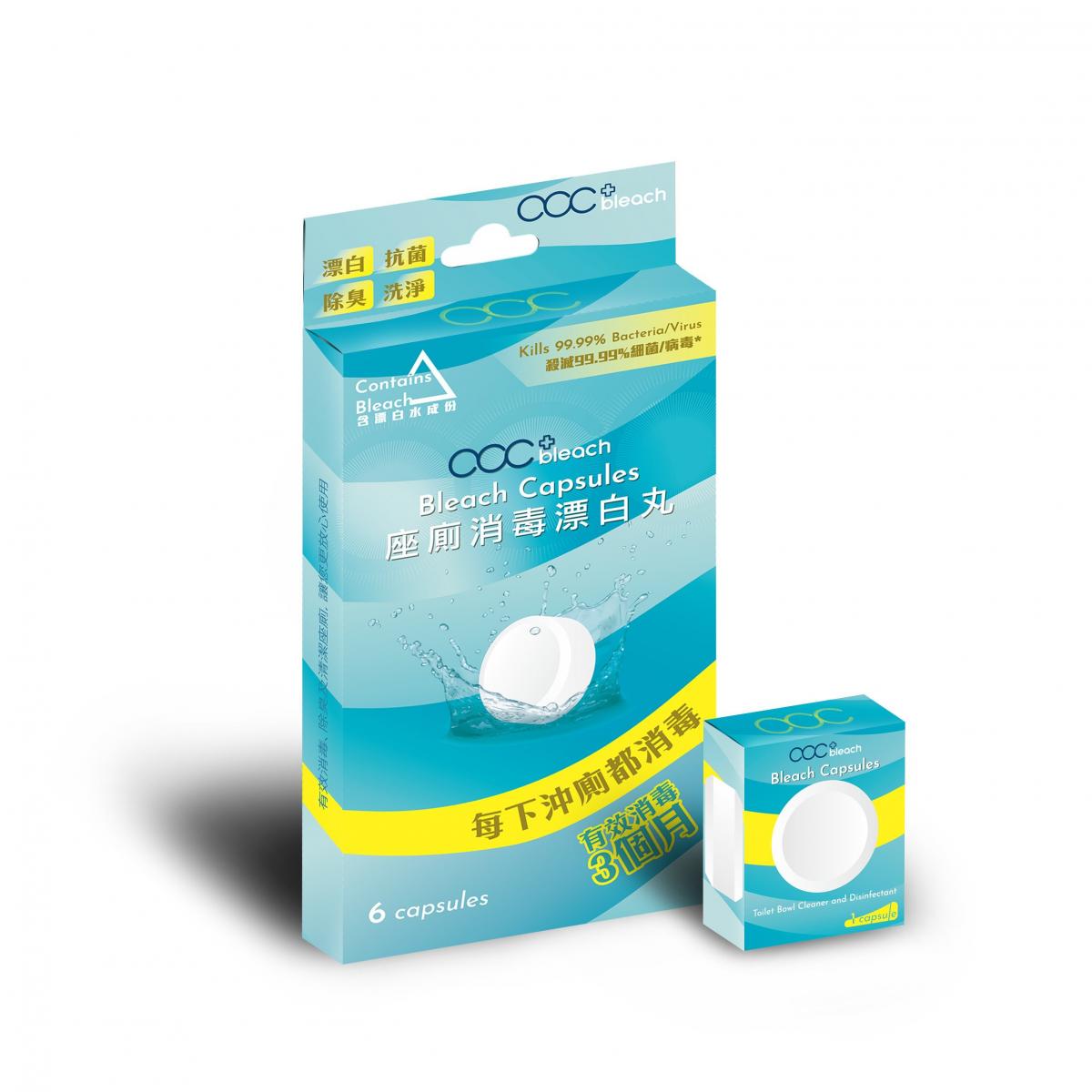 ACC+ bleach toilet bleaching and disinfecting pills, 6 tablets