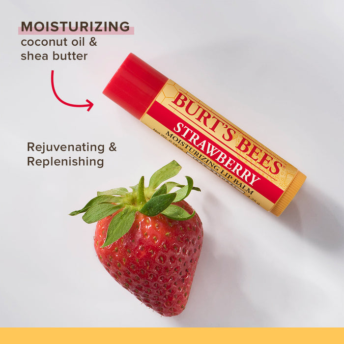 Burt's Bees Strawberry Lip Balm 士多啤梨皇牌保濕潤唇膏