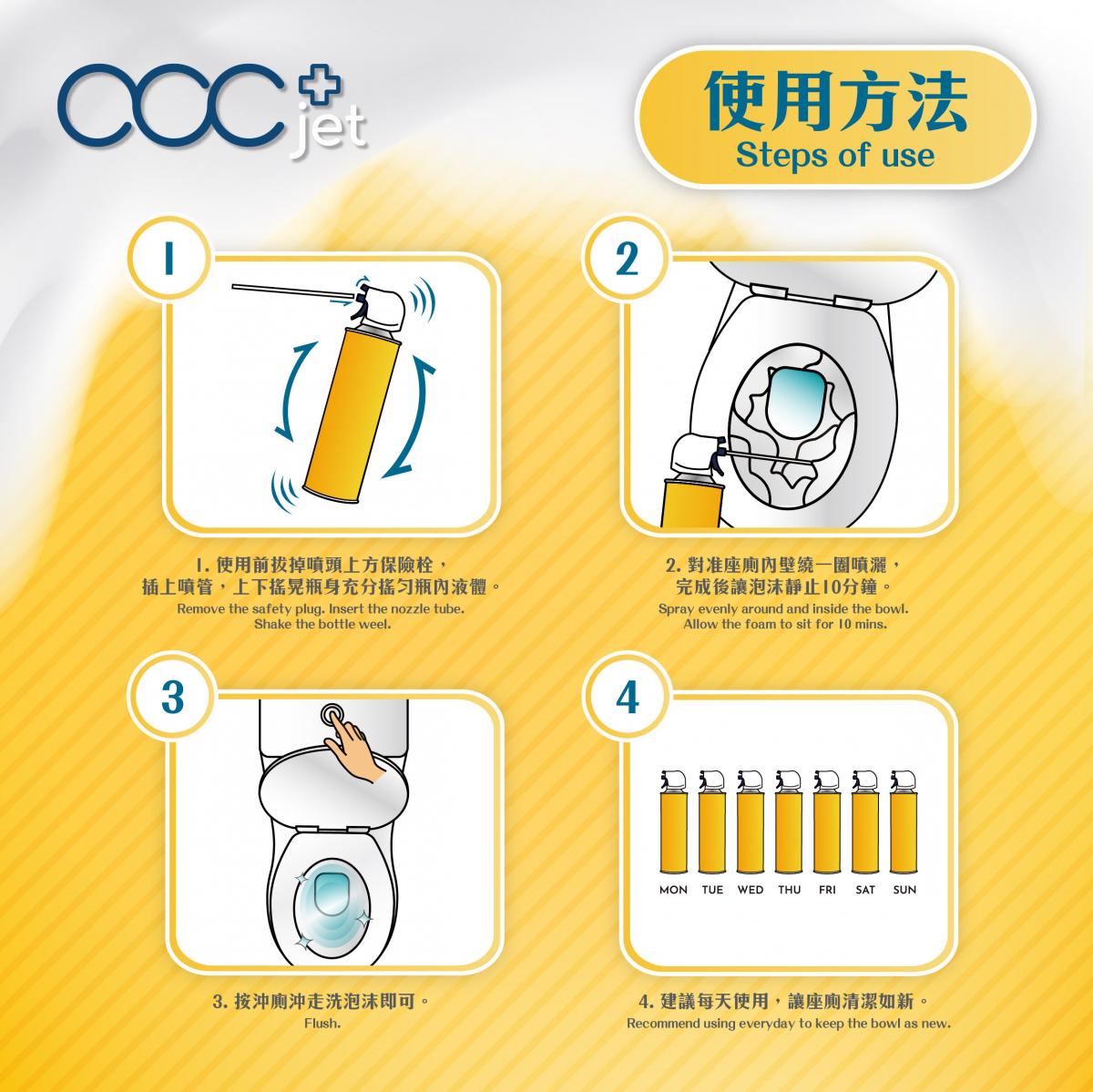 ACC+ jet toilet bubble cleaner 500ml