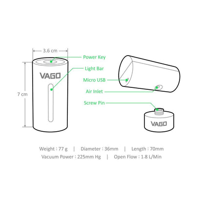 Vago - Storage Compression Vacuum White