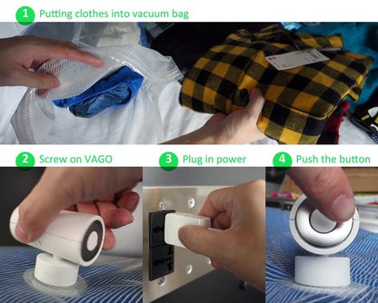 Vago - Storage Compression Vacuum White