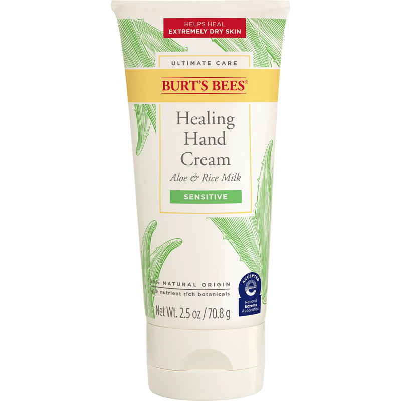 Burt's Bees Ultimate Care Sensitive Healing Hand Cream 纯·米乳芦荟低敏极致修护护手霜70.8g 70.8g