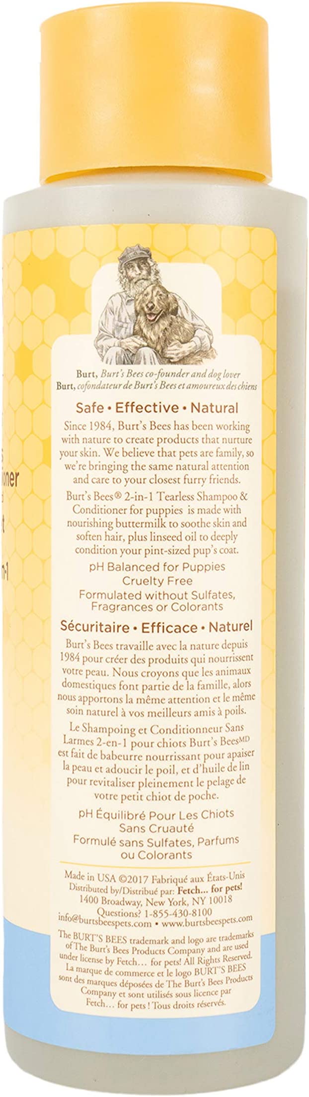 Burt's Bees for puppies 2-in-1 tearless shampoo&conditioner 幼犬用低刺激無淚配方洗毛水護毛素2合1 473ml