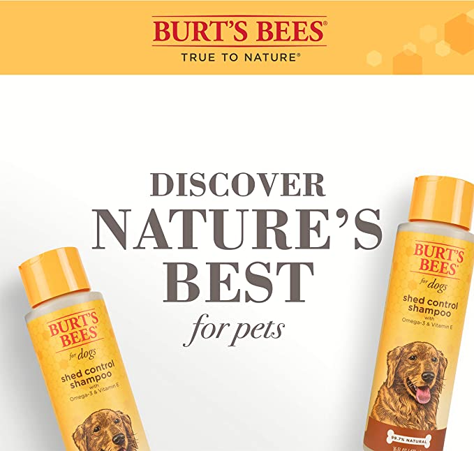 Burt's Bees for Dogs Natural Shed Control Shampoo with Omega 3 and Vitamin E 犬用狗狗褪毛控制洗毛水 473ml