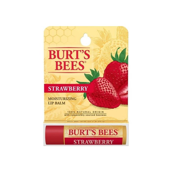 Burt's Bees Strawberry Lip Balm 士多啤梨皇牌保湿润唇膏